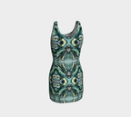 Green patterned tank top on a light gray background